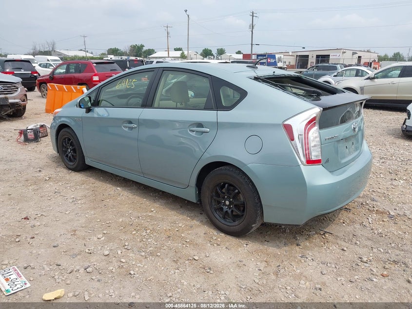2012 TOYOTA PRIUS auction photo 3
