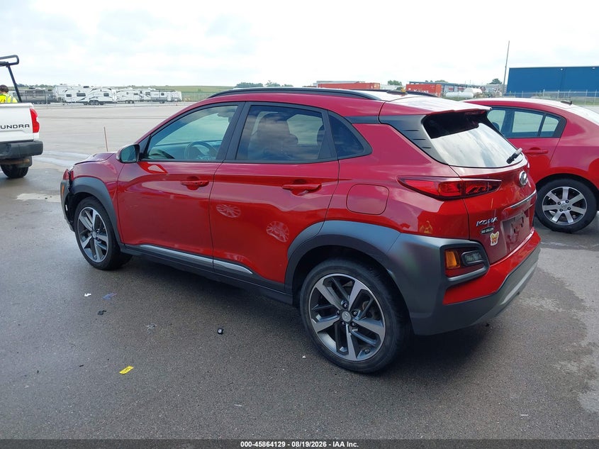Vin: km8k3ca57ju165674, lot: 46363099, hyundai kona limited 20183