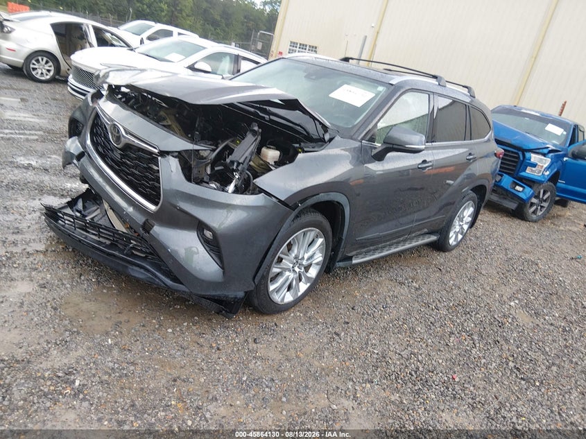 Vin: 5tdyzrah0ms070053, lot: 46363100, toyota highlander limited 20212