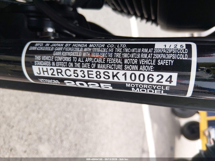 HONDA VT750 2025