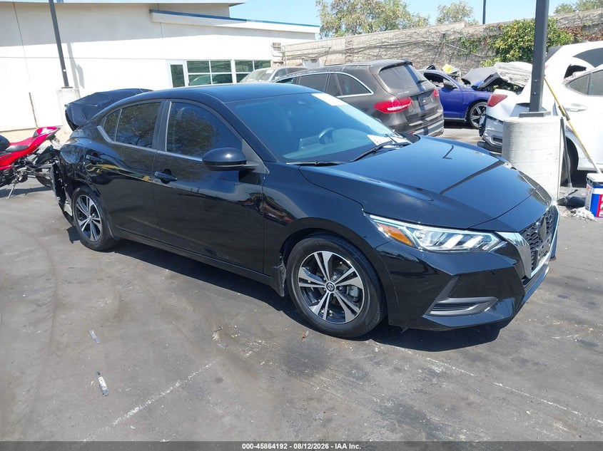 2022 Nissan Sentra Sv Xtronic Cvt, Rear, IAAI, VIN 3N1AB8CV3NY217823