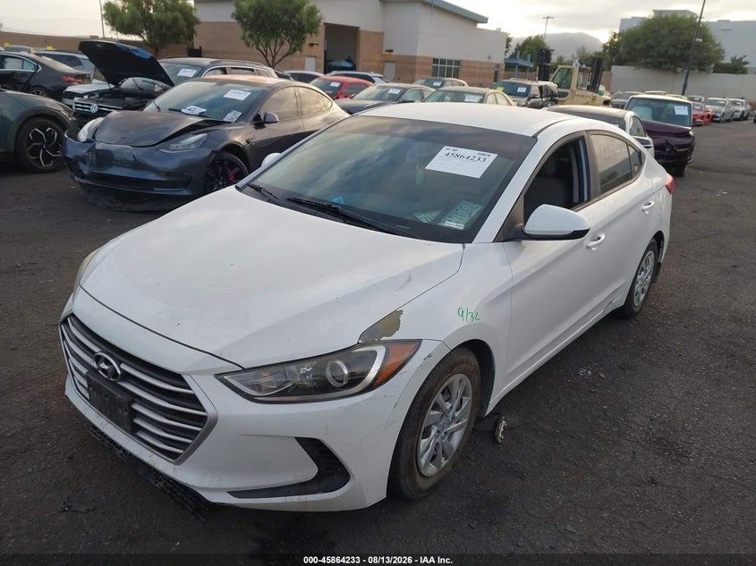 2017 Hyundai Elantra, Обидва боки, IAAI, VIN 5NPD74LF9HH160686 — фото 2