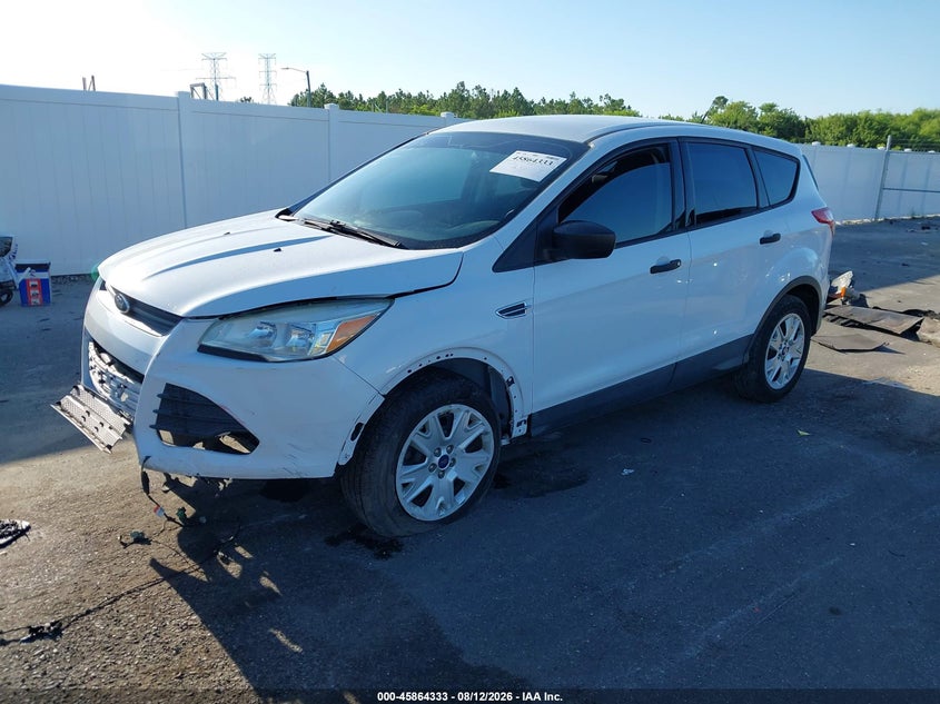 Vin: 1fmcu0f76gua03988, lot: 46363303, ford escape s 20162