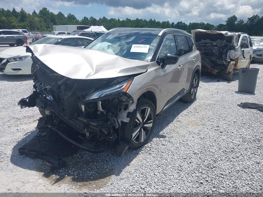Vin: jn8bt3dc8nw117937, lot: 46363305, nissan rogue platinum fwd 20222