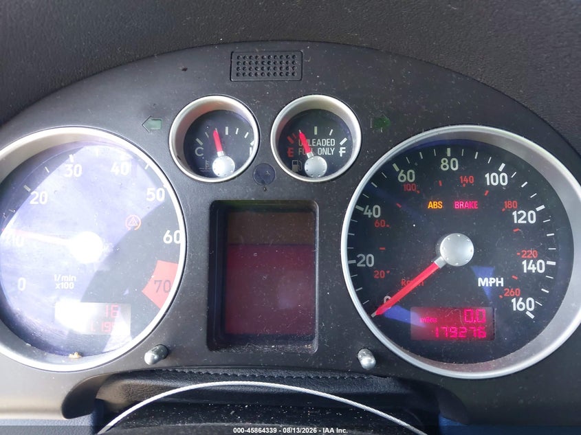 AUDI TT 2000 VIN TRUTC28N7Y1000346