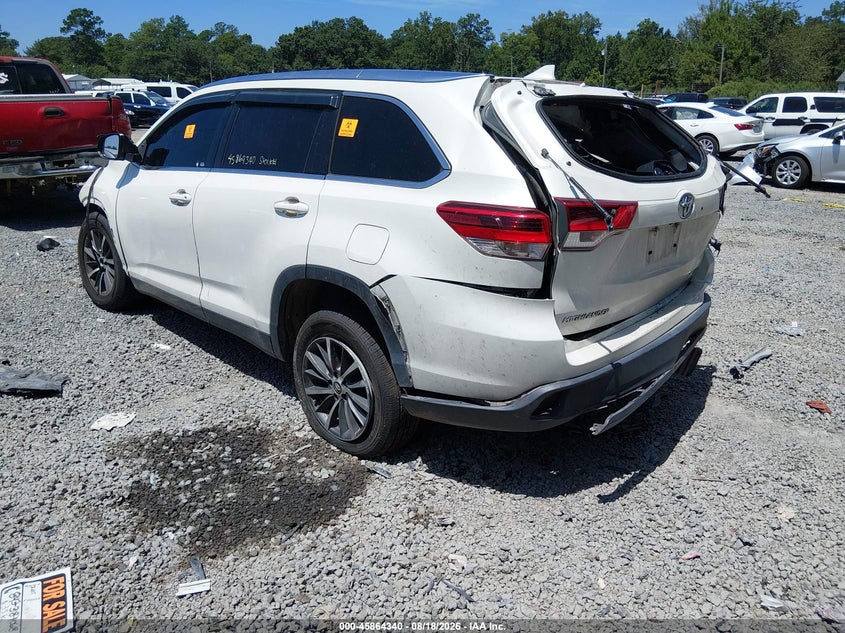 Vin: 5tdkzrfh0ks561346, lot: 46363310, toyota highlander xle 20193