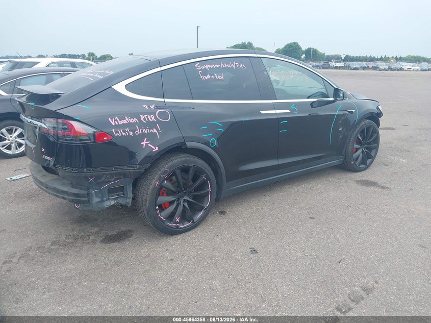 Vin: 5yjxcbe47jf106557, lot: 46363328, tesla model x 100d/75d/p100d 20184