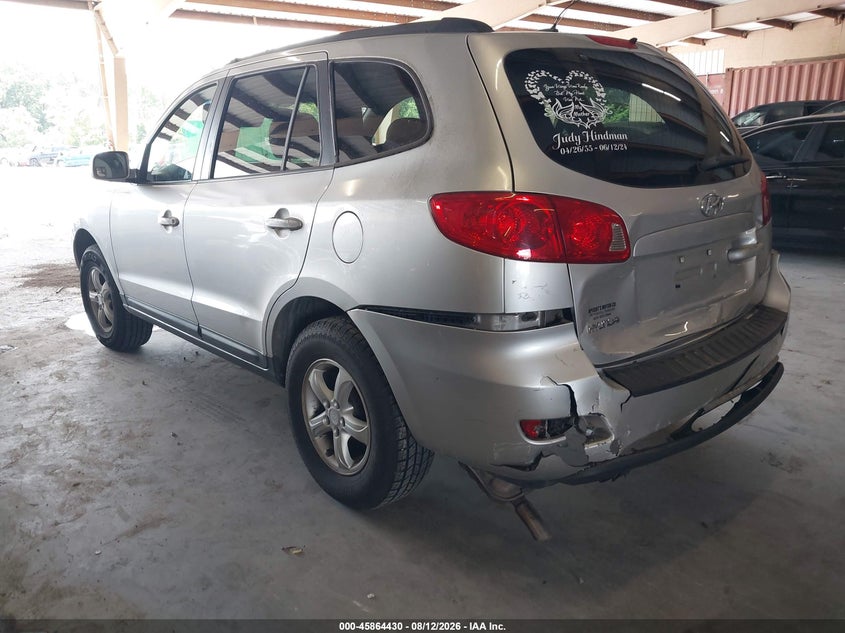 2008 HYUNDAI SANTA FE SPORT UTILITY VEHICLE 2.7L V-6 DOHC, VVT, 185HP