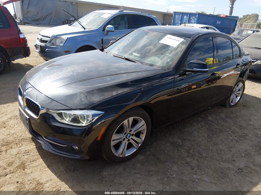 2016 BMW 3er, Лівий зад, IAAI, VIN WBA8E9G59GNU28640 — фото 2