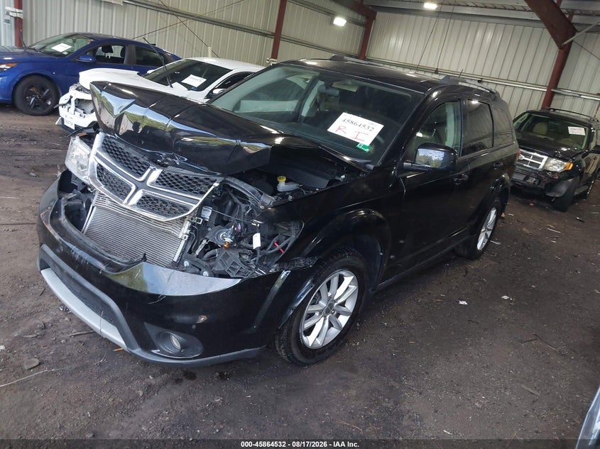 2017 Dodge Journey Sxt, Front End, IAAI, VIN 3C4PDCBB3HT677464 — photo 2