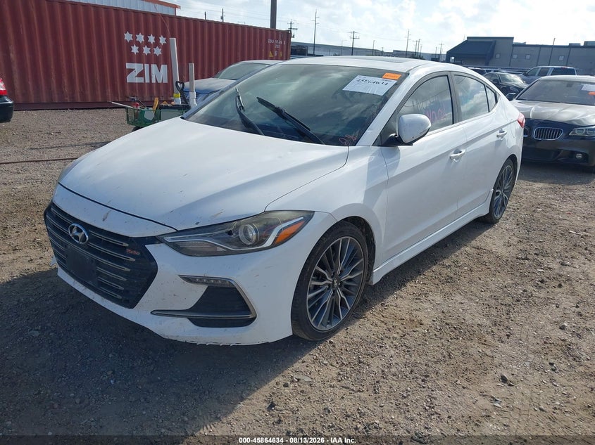 Vin: kmhd04lb6hu353221, lot: 46363604, hyundai elantra sport 20172