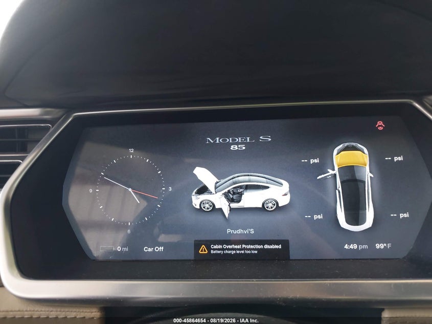 TESLA MODEL S 2013 VIN 5YJSA1DNXDFP05493