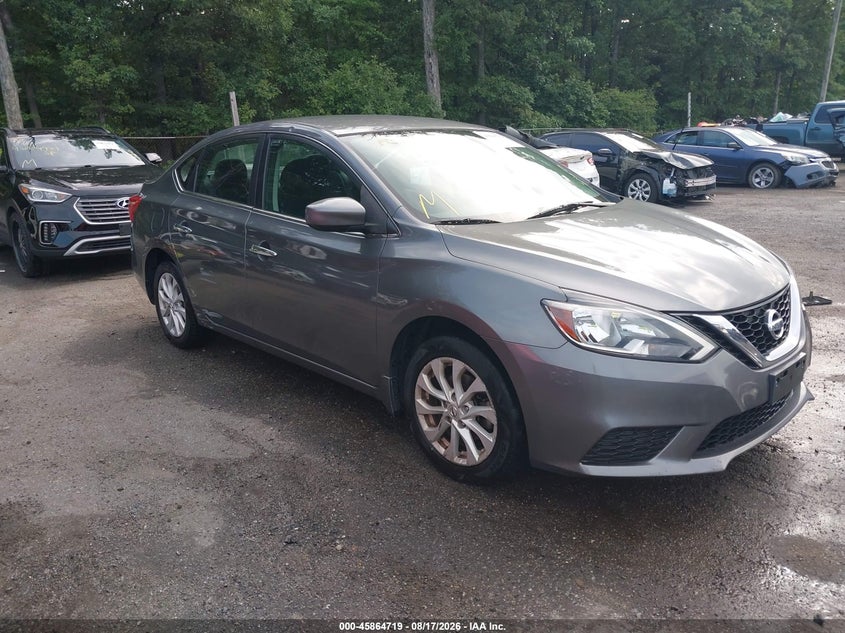 2019 Nissan Sentra Sv, Левый бок, IAAI, VIN 3N1AB7AP6KY252589