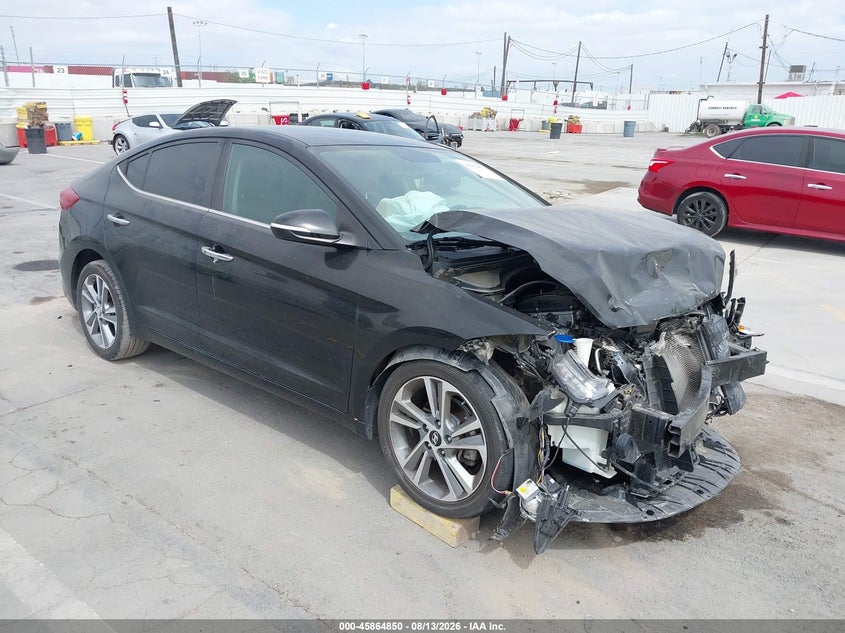 2017 Hyundai Elantra Limited, Перёд, IAAI, VIN KMHD84LF8HU341387