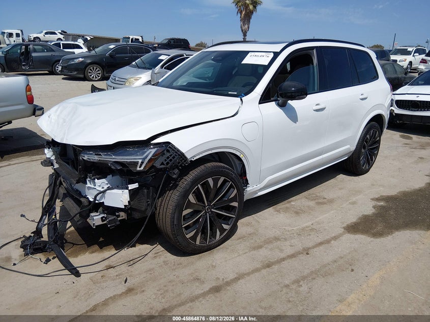 2026 Volvo Xc90 Plug-In Hybrid Ultra Dark Theme, T8 Awd, Electric/Gasoline, 7 Seats, Front End, IAAI, VIN YV4H60PM3T1536270 — photo 2