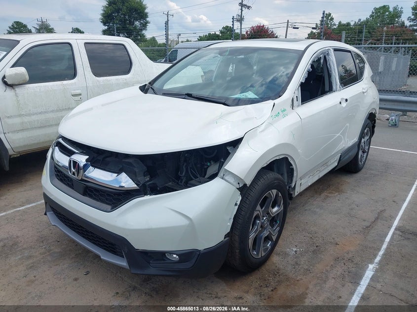 2018 Honda Cr-V Ex, Front & Rear, IAAI, VIN 2HKRW2H58JH606748 — photo 2