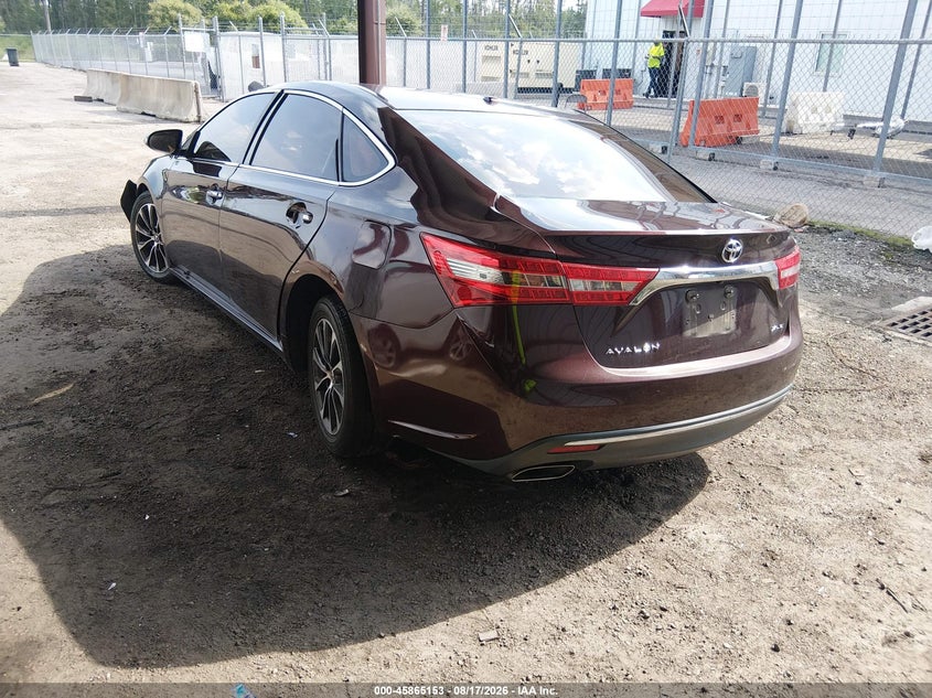 Vin: 4t1bk1eb4hu256483, lot: 46364123, toyota avalon xle 20173