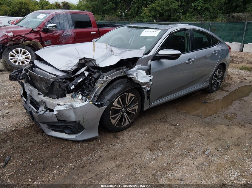 2017 Honda Civic, Front End, IAAI, VIN 19XFC1F34HE031439 — photo 2