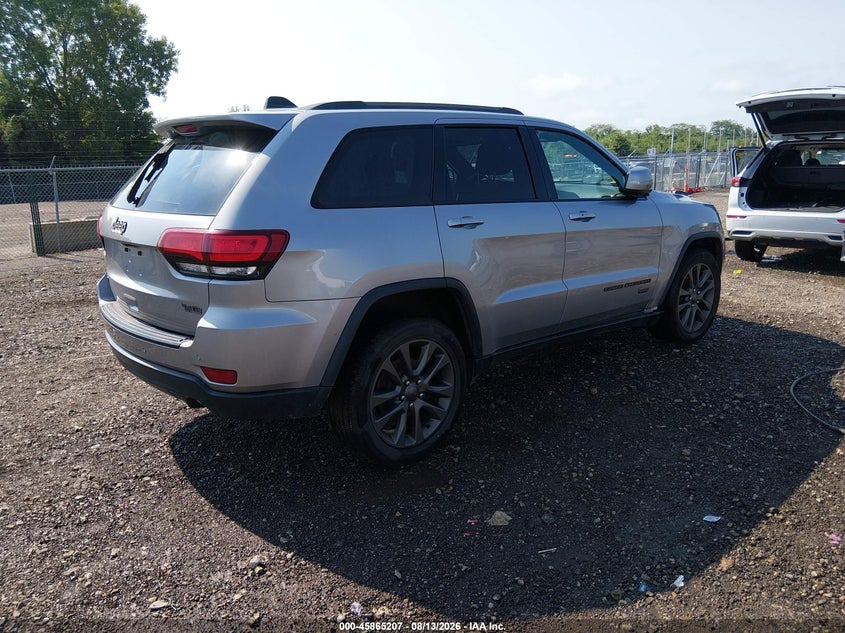 Vin: 1c4rjfag9hc624151, lot: 46364177, jeep grand cherokee 75th anniversary edition 20174