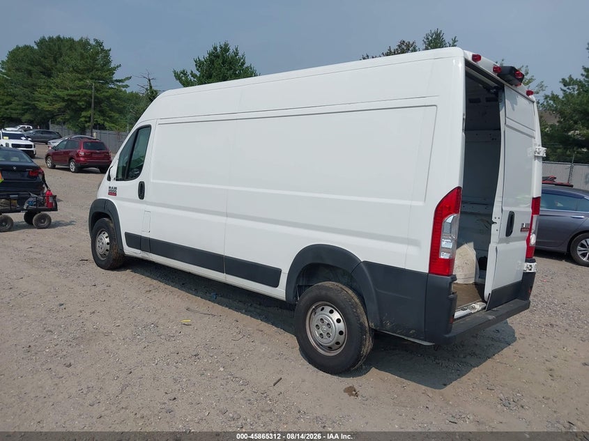 Vin: 3c6lrvdg1me524172, lot: 46364282, ram promaster 2500 high roof 159 wb 20213
