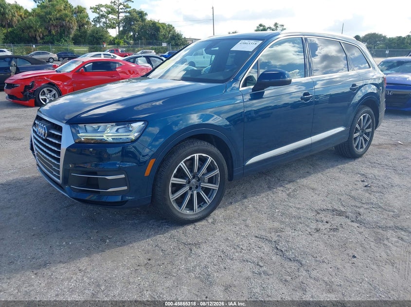 Vin: wa1laaf77kd019509, lot: 46364288, audi q7 55 premium/55 se premium 20192
