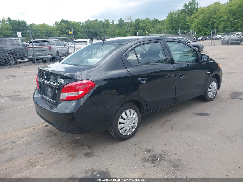 2017 MITSUBISHI MIRAGE SEDAN 1.2L I-3 DOHC, VVT, 78HP