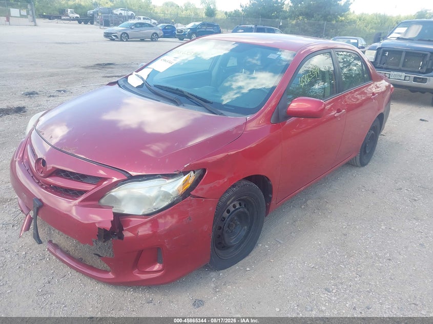 2012 Toyota Corolla, Front & Rear, IAAI, VIN 2T1BU4EE2CC897504 — photo 2