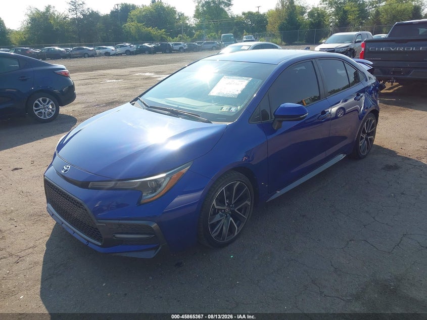 2021 Toyota Corolla, Rear, IAAI, VIN JTDS4MCE3MJ066036 — photo 2