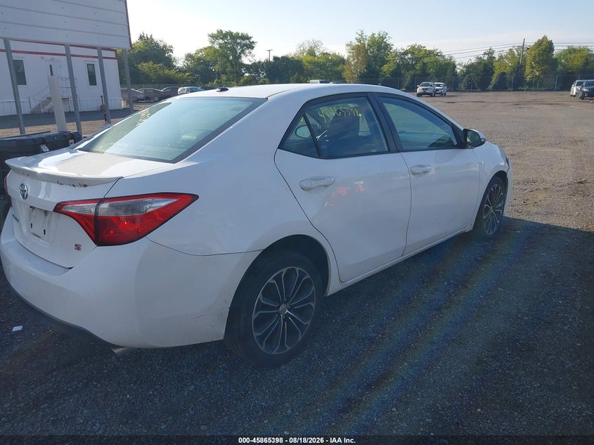 Vin: 2t1burhexgc637690, lot: 46364368, toyota corolla s premium 20164