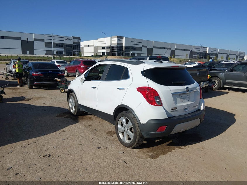 Vin: kl4cjbsb8gb694465, lot: 46364463, buick encore convenience 20163