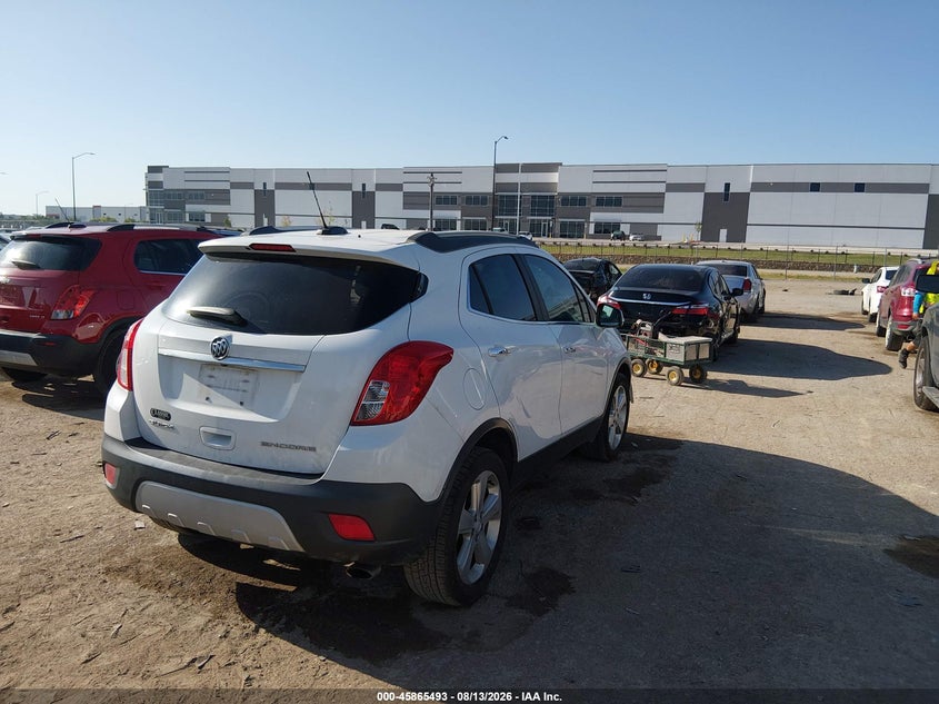 Vin: kl4cjbsb8gb694465, lot: 46364463, buick encore convenience 20164