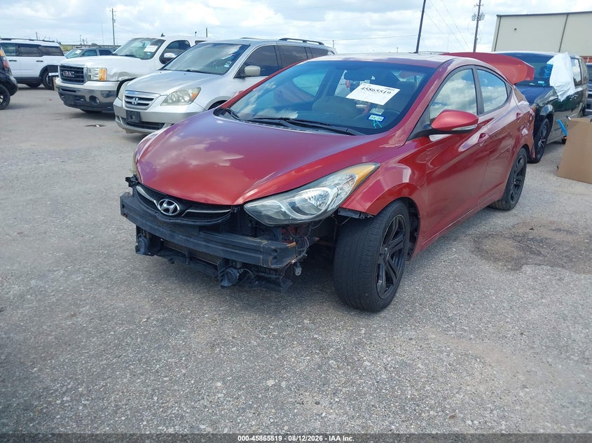 2012 Hyundai Elantra, Normal Wear & Tear, IAAI, VIN KMHDH4AE0CU186871 — photo 2
