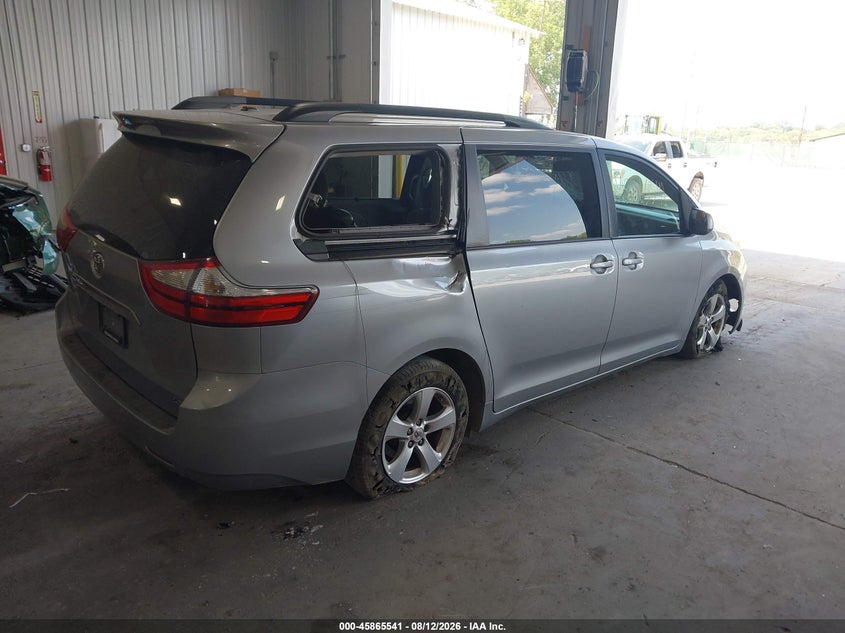 Vin: 5tdkk3dc9fs597468, lot: 46364511, toyota sienna le 8 passenger 20154