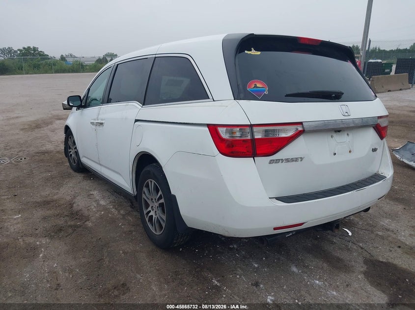 Vin: 5fnrl5h60cb020257, lot: 46364702, honda odyssey ex-l 20123