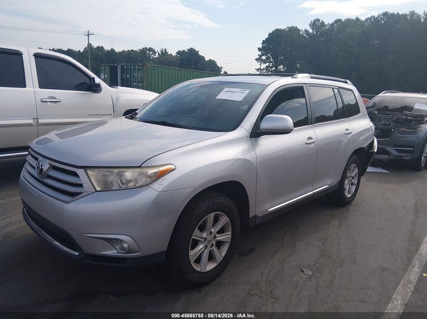 2012 Toyota Highlander, Левый зад, IAAI, VIN 5TDZK3EHXCS060211 — фото 2