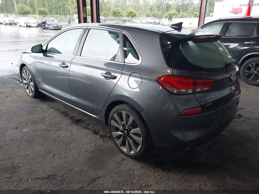 Vin: kmhh55lc0ju018236, lot: 46364845, hyundai elantra gt sport 20183