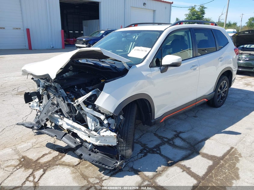 2019 Subaru Forester, Удар спереди, IAAI, VIN JF2SKAJC7KH412813 — фото 2