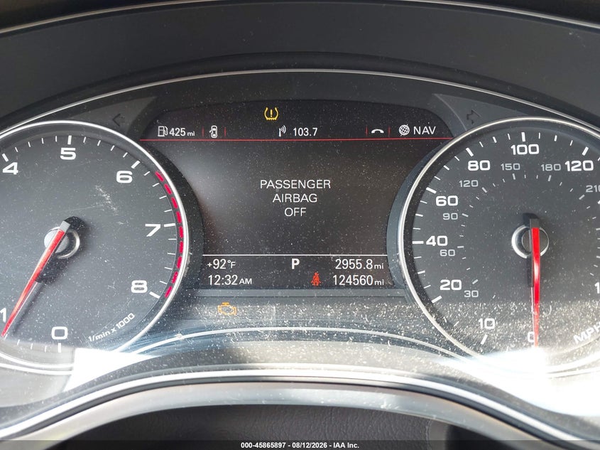 AUDI A6 2012 VIN WAUDFAFC4CN168154