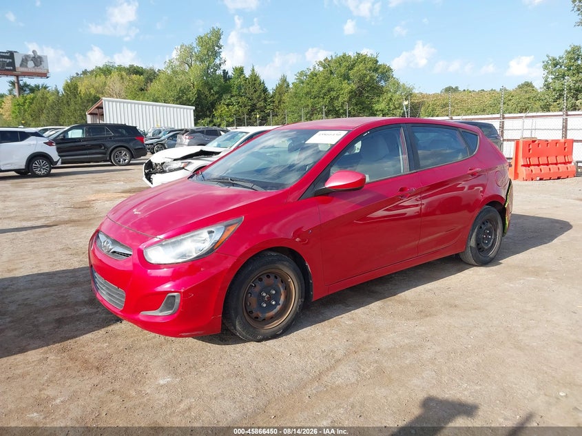 2012 Hyundai Accent, Rear, IAAI, VIN KMHCT5AE8CU058507 — photo 2