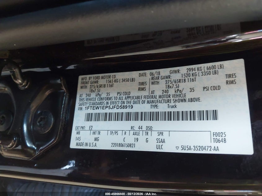 2018 FORD F-150 XLT · Фото 9