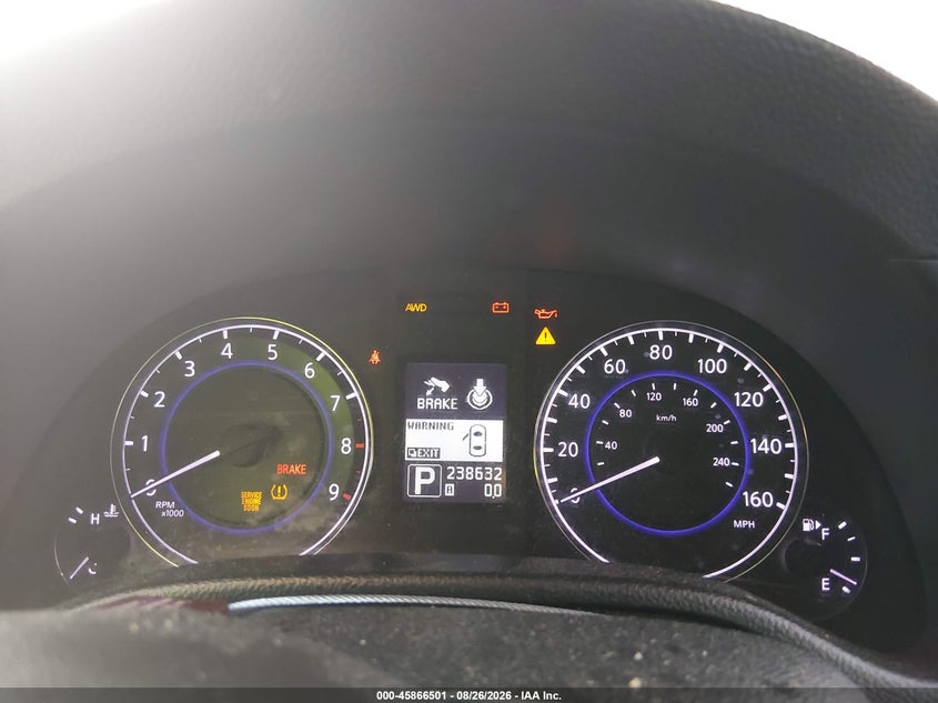 2012 INFINITI G37X auction photo 7