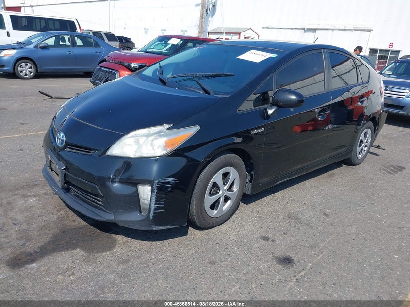 Vin: jtdkn3du8e1773714, lot: 46365484, toyota prius 20142