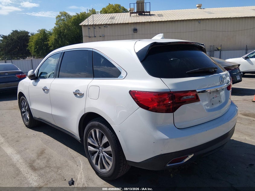 2015 ACURA MDX auction photo 3