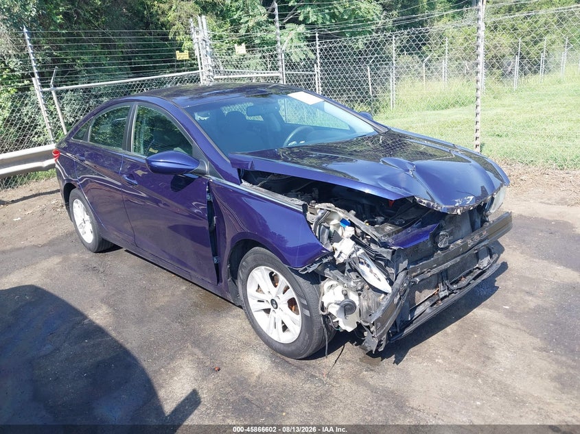 2013 Hyundai Sonata Gls, Front, IAAI, VIN 5NPEB4AC7DH558792