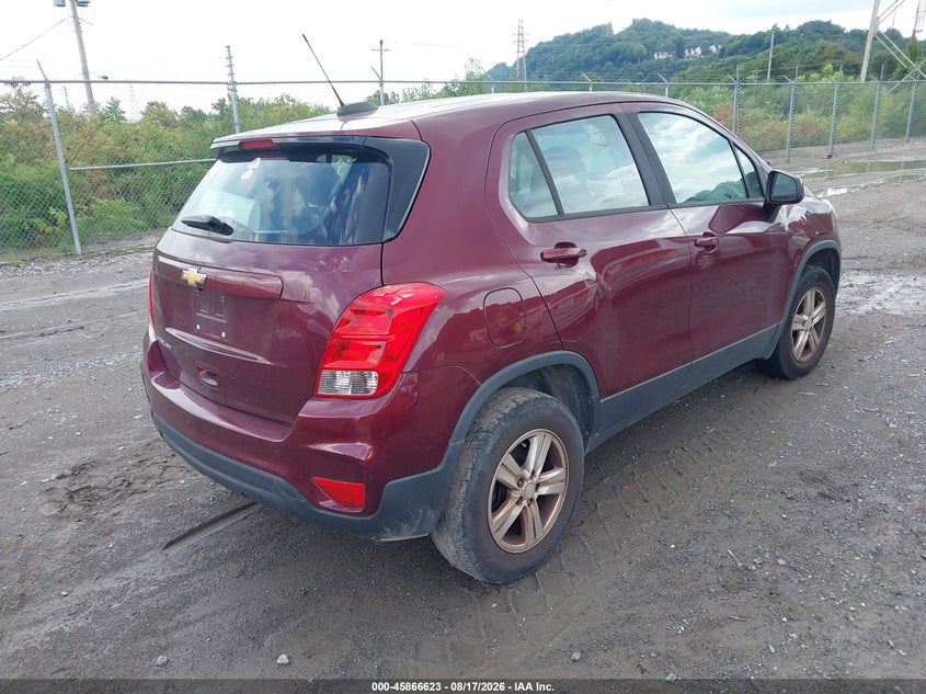 Vin: 3gncjnsb3hl275048, lot: 46365593, chevrolet trax ls 20174