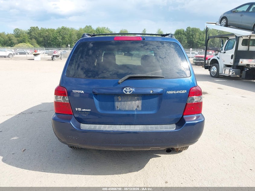 TOYOTA HIGHLANDER 2006 VIN JTEEP21A760164774