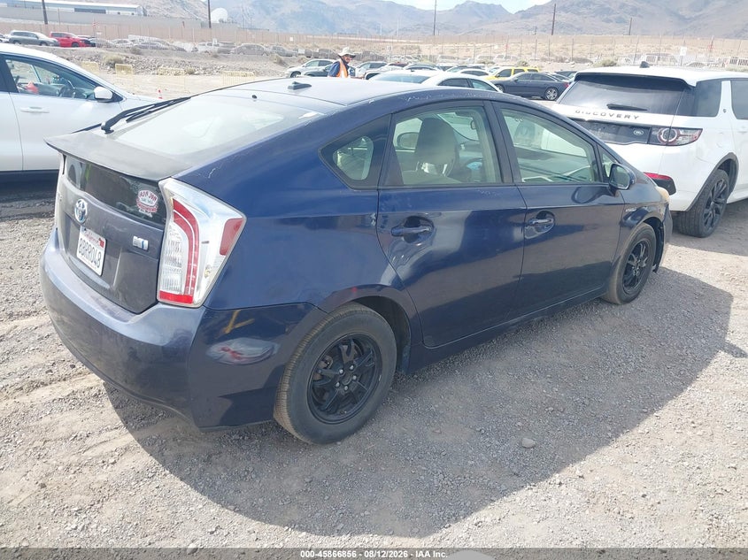 2012 TOYOTA PRIUS auction photo 4