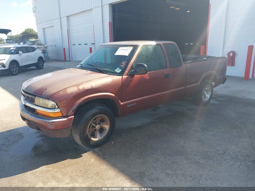 1998 Chevrolet S-10 Pickup, Обычный износ, IAAI, VIN 1GCCS19X4W8110329 — фото 2