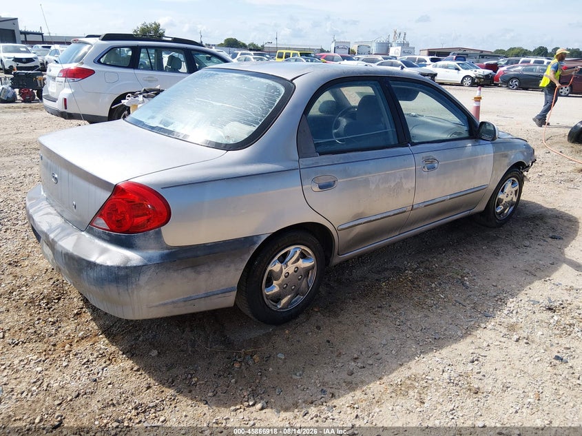 2002 KIA SPECTRA SEDAN 1.8L I-4 DOHC, 125HP