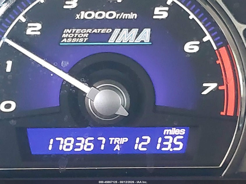 HONDA CIVIC HYBRID 2008 VIN JHMFA36208S023942